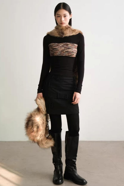 Textured Shadow Wool Sweater