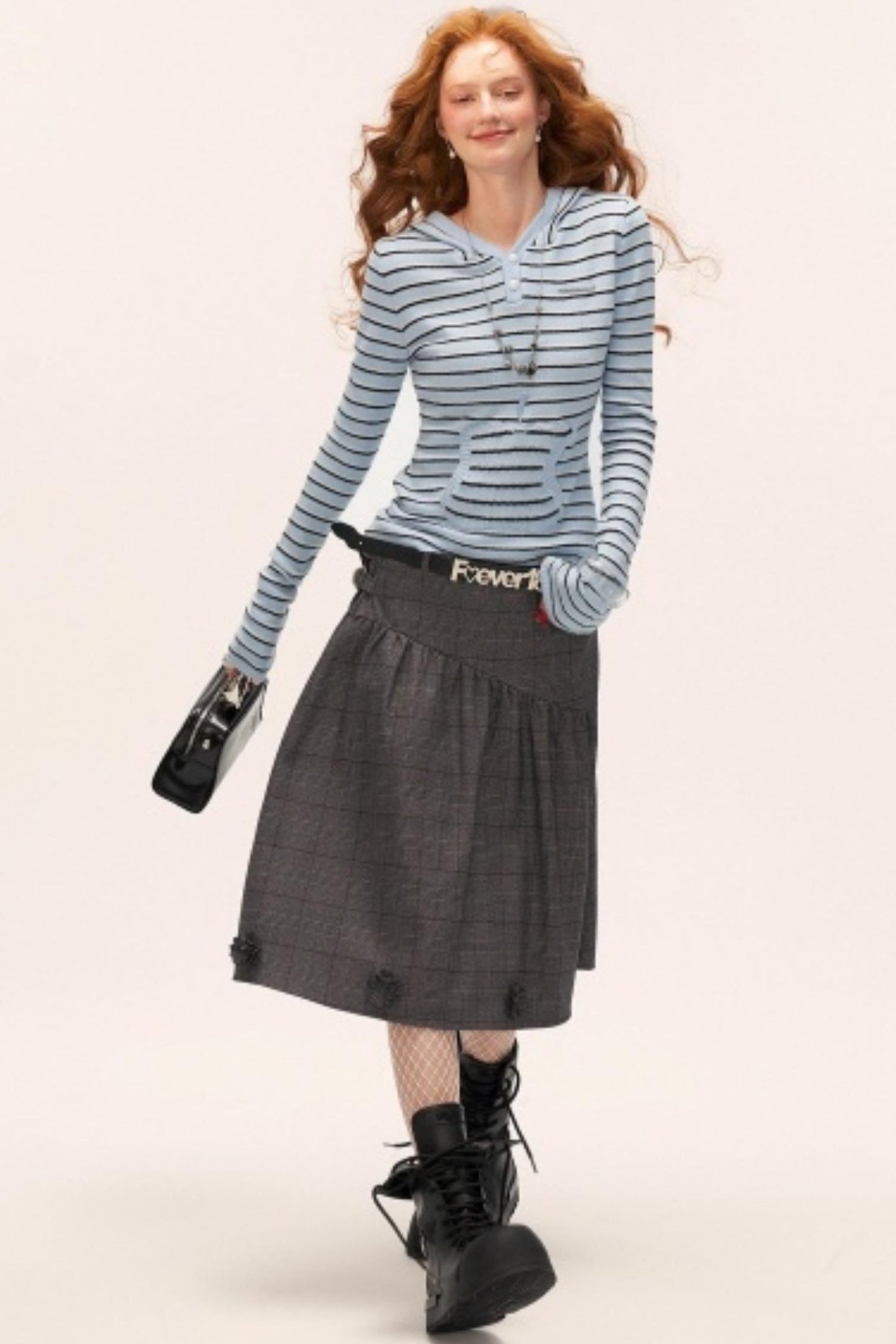 Flower High-End Mid-Length Skirt