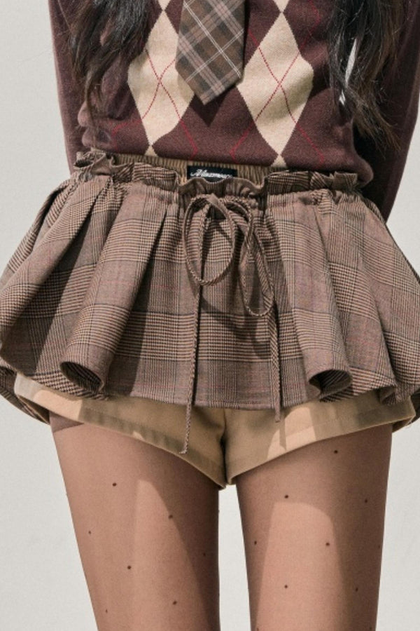 Plaid Annie Waltz Skirt