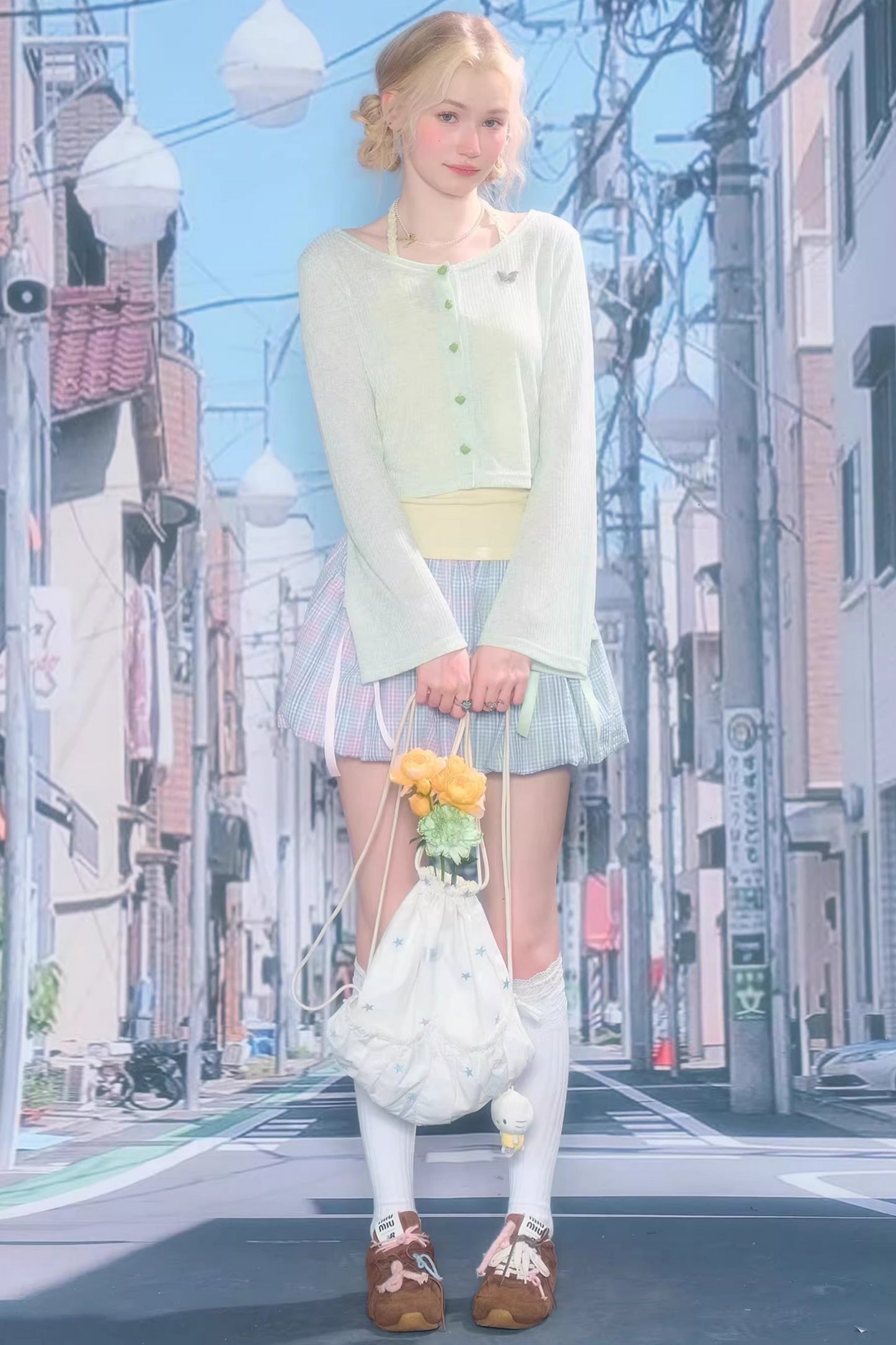 Emerald Green Knit Cardigan