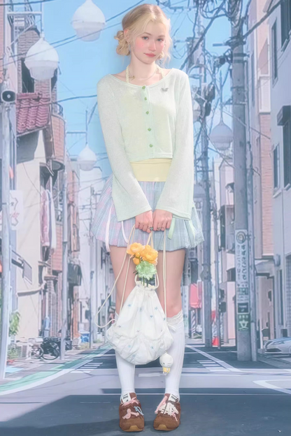 Emerald Green Knit Cardigan