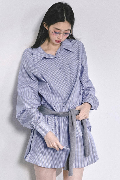 Autumn Plaid Suit Set-Up