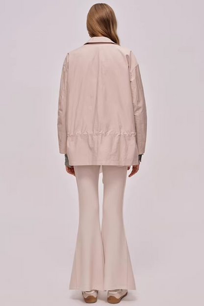 High-Waisted Ribbed Flared Pants