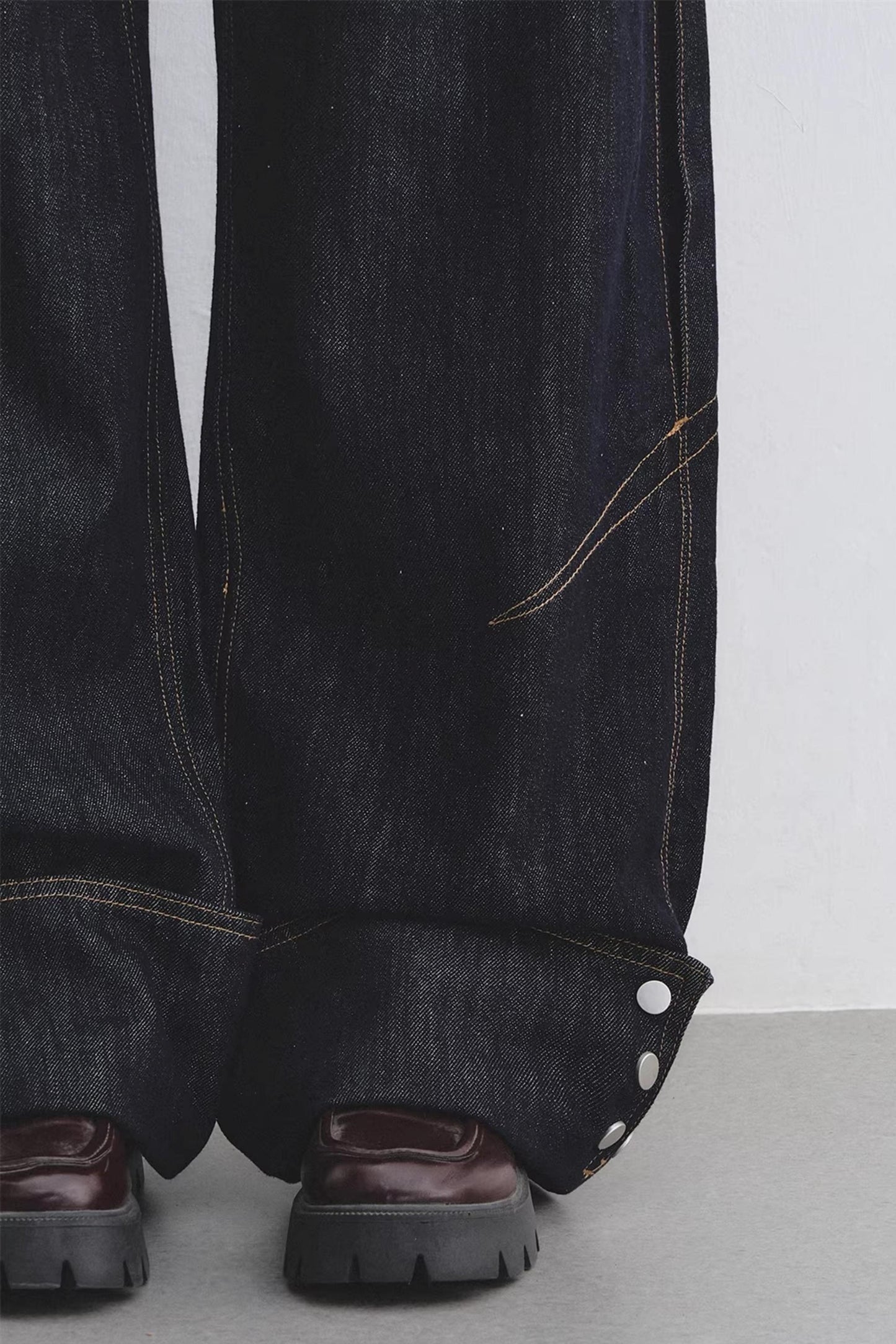 Lyocell Red Belted Pants