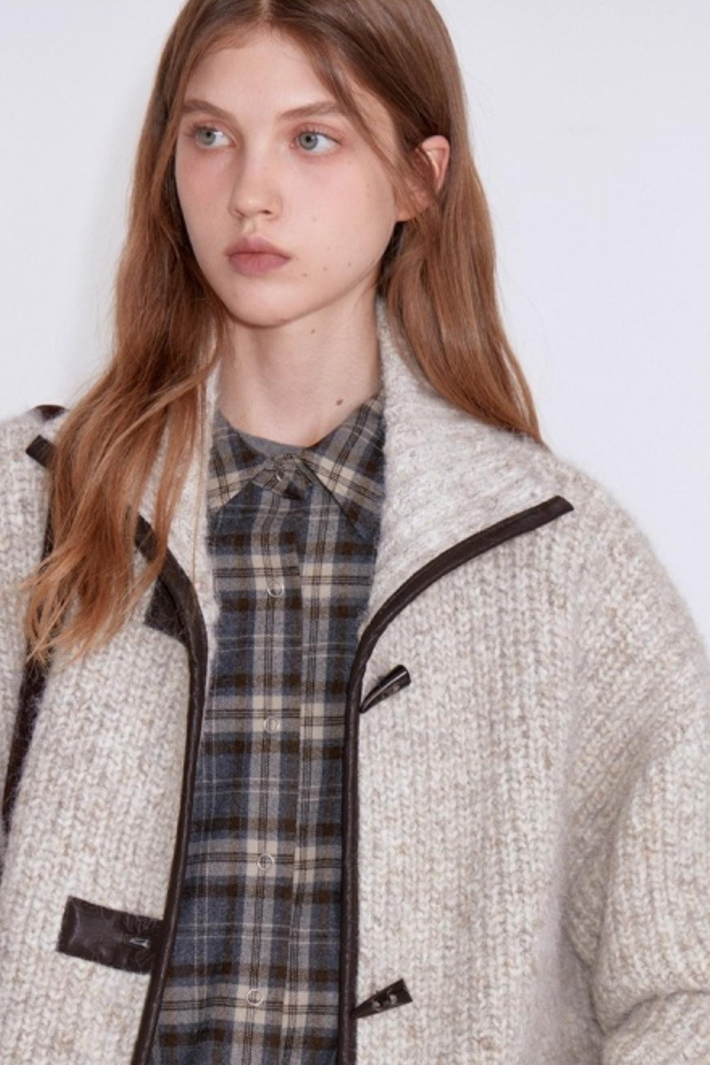 Variegated Wool Knit Jacket
