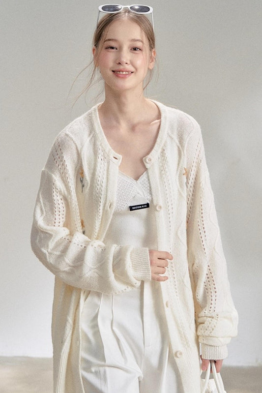 New Loose Knitted Sweater Jacket