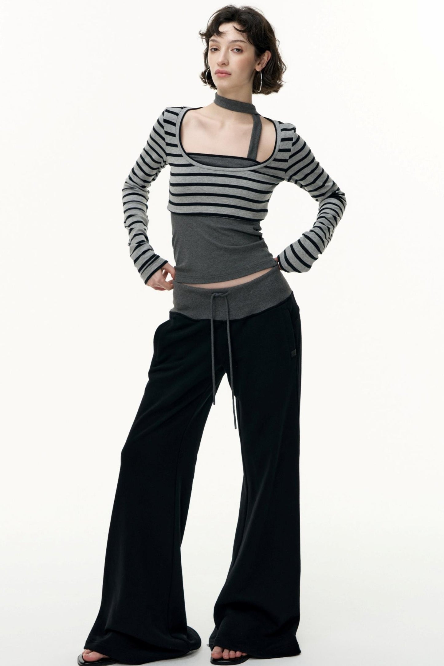 Salt Tea Polka Dot Striped Smock Set