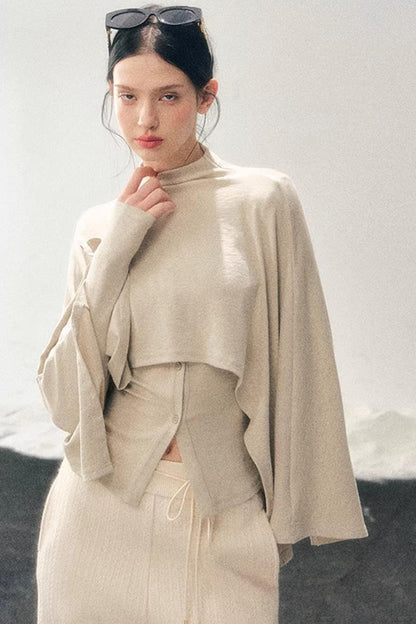 Moss Pattern Long Sleeve Top Set