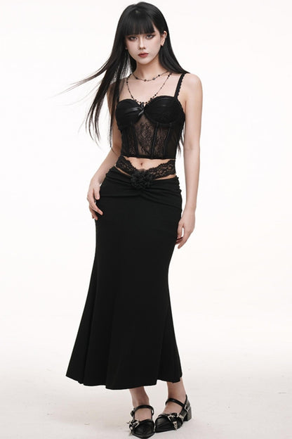 Black Corset Skirt Set-Up