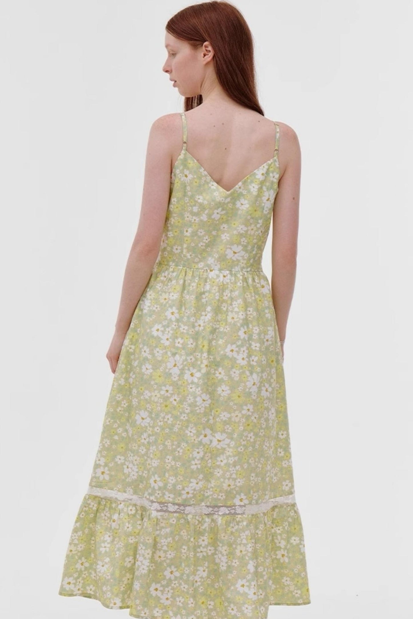 Floral Halter A-Line Dress