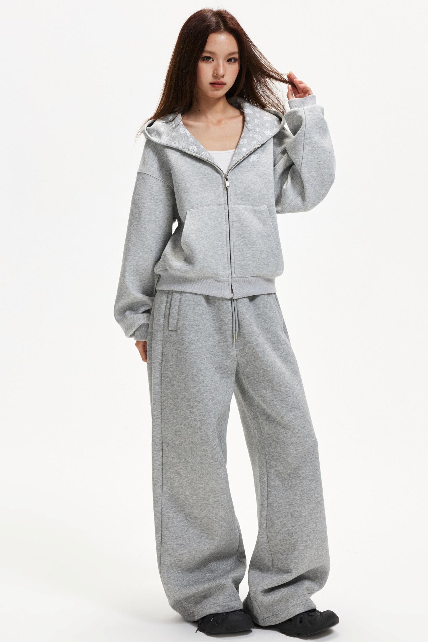 American-Style Hooded Zip Jacket