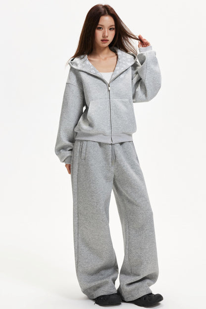 American-Style Hooded Zip Jacket