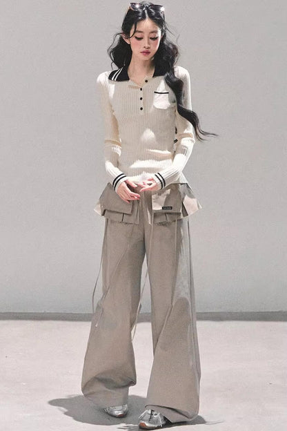 American Knit Polo Sweater