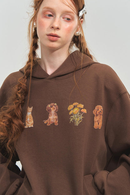 Cute Pet Party Hooded Top