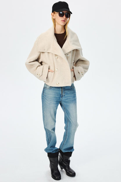 Narrow Suede Cowhide Brown Belt