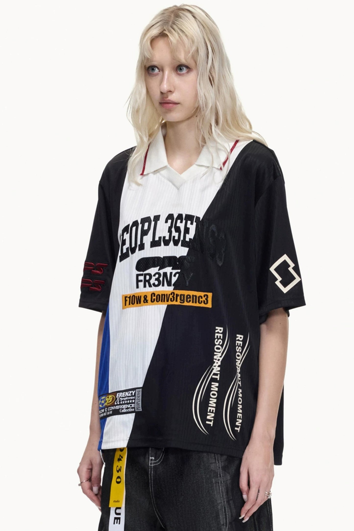 American Jersey Polo Top