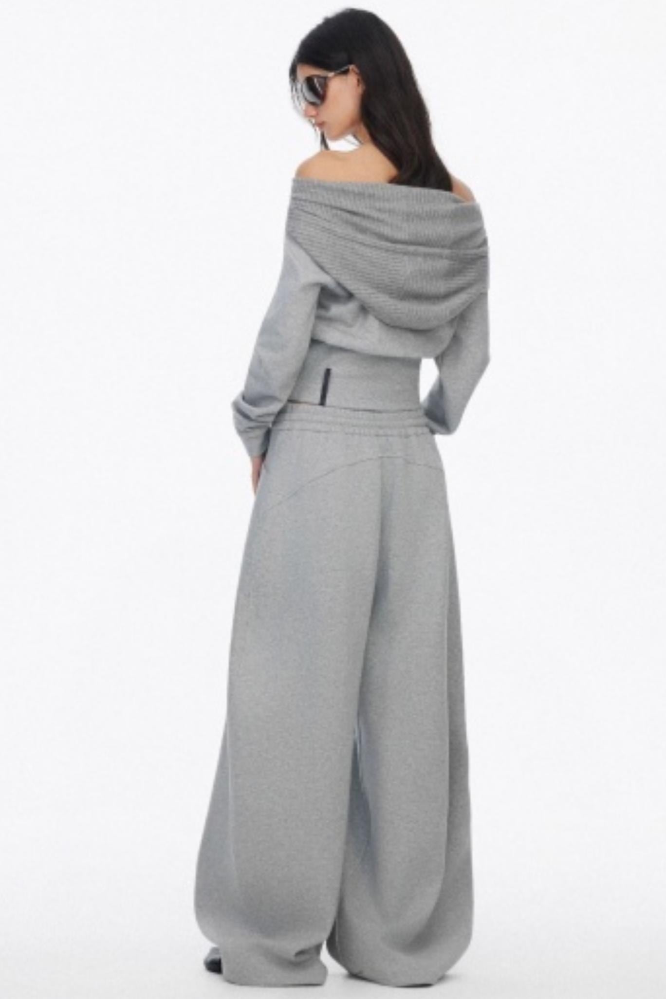 Classic Wide-Leg Fleece Sweatpants