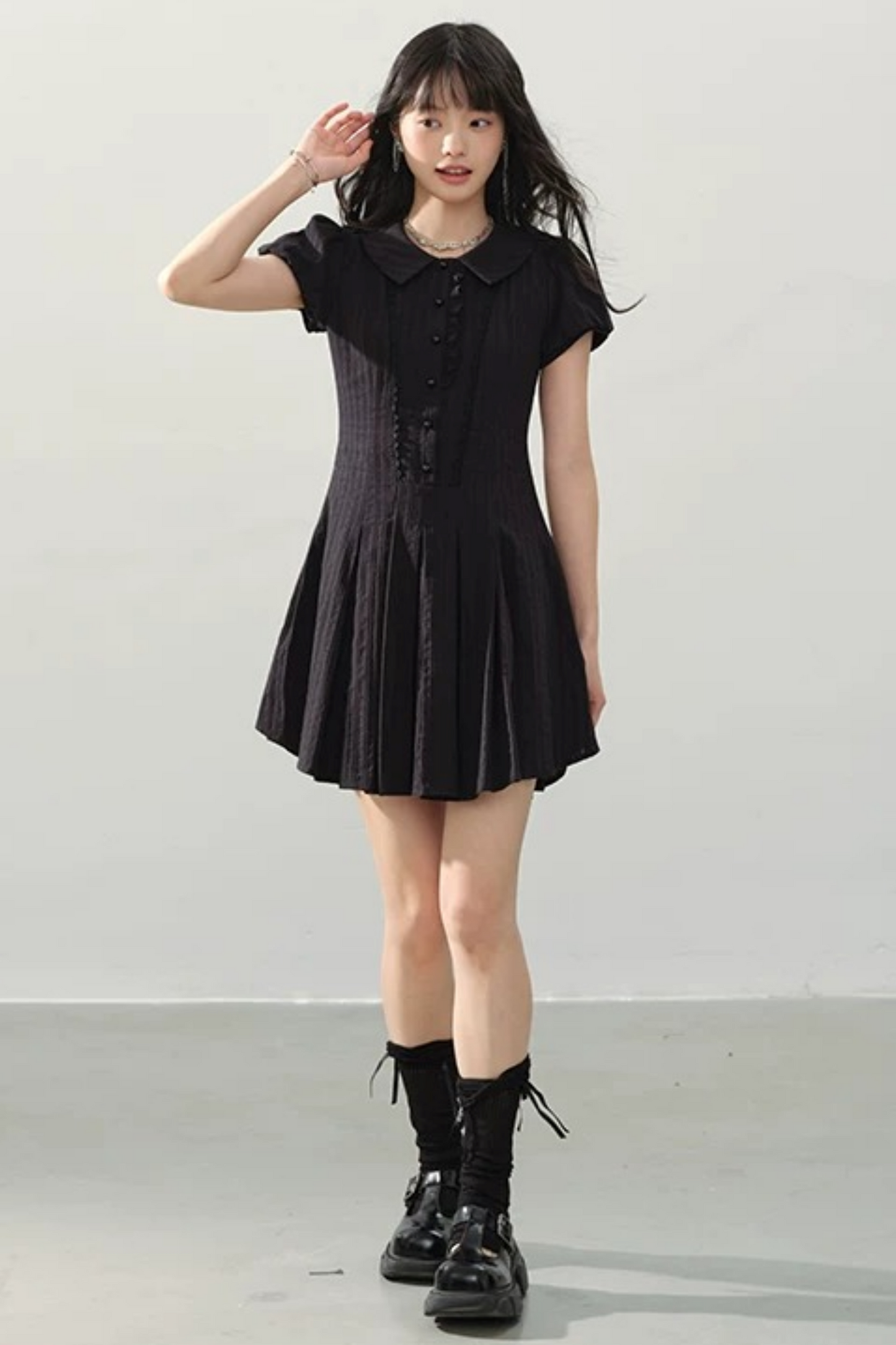 Girl's Elegy Puff Sleeve Dress