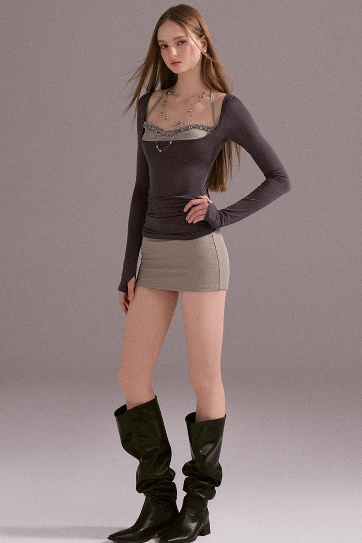 Hot Girl Lace Wrap Dress