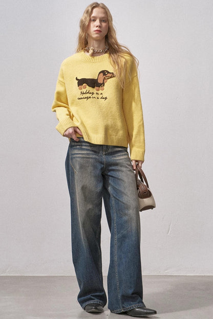 Dachshund Soft Knit Sweater