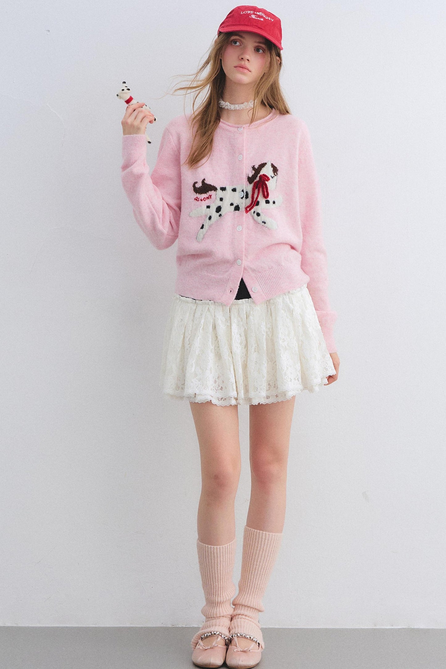 Color-Block Lace Tiered Skirt