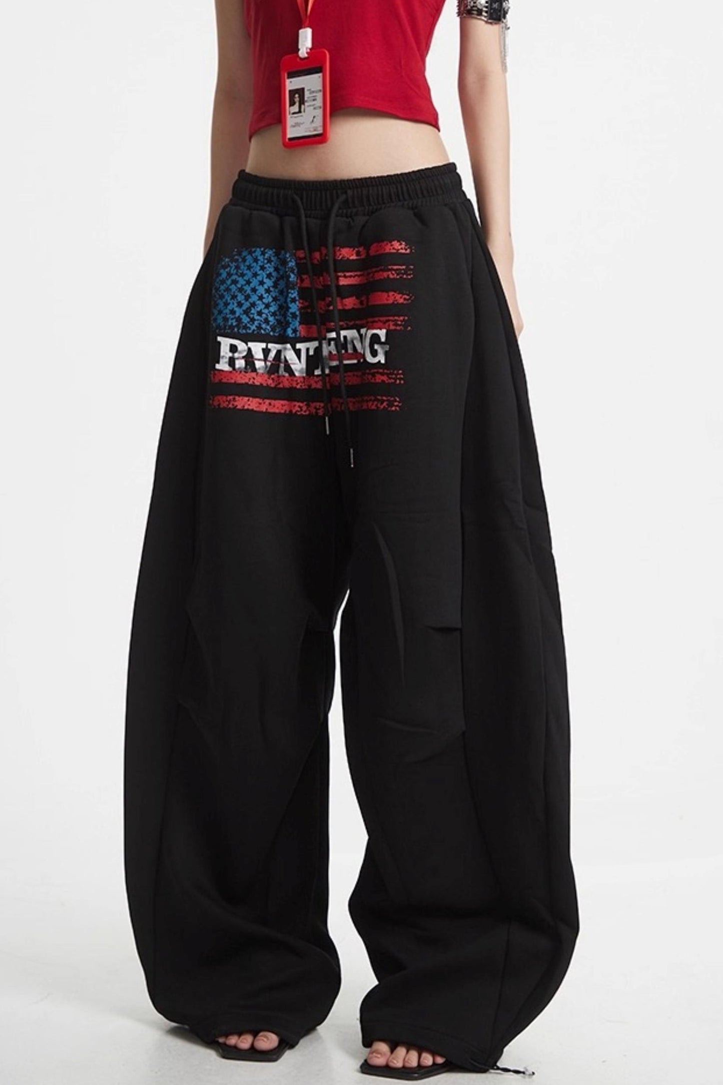 Loose Pleated Sweatpants
