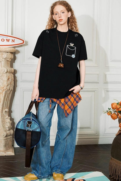 Beetle Embroidered Tee