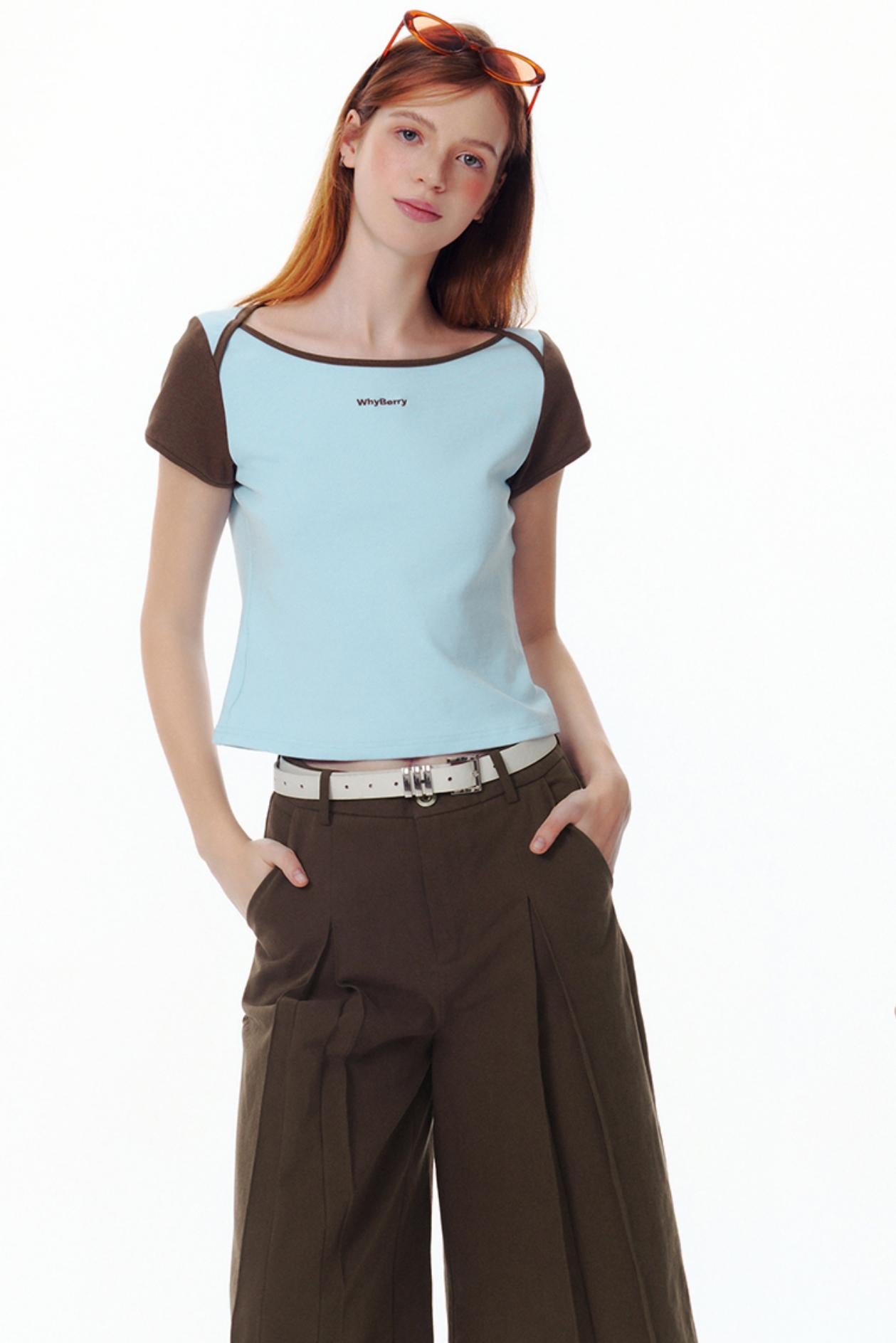 Choco One-Shoulder Tee