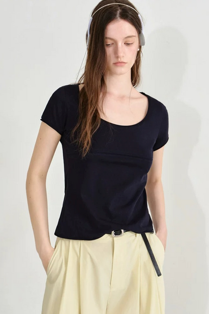 Versatile U-Neck T-Shirt