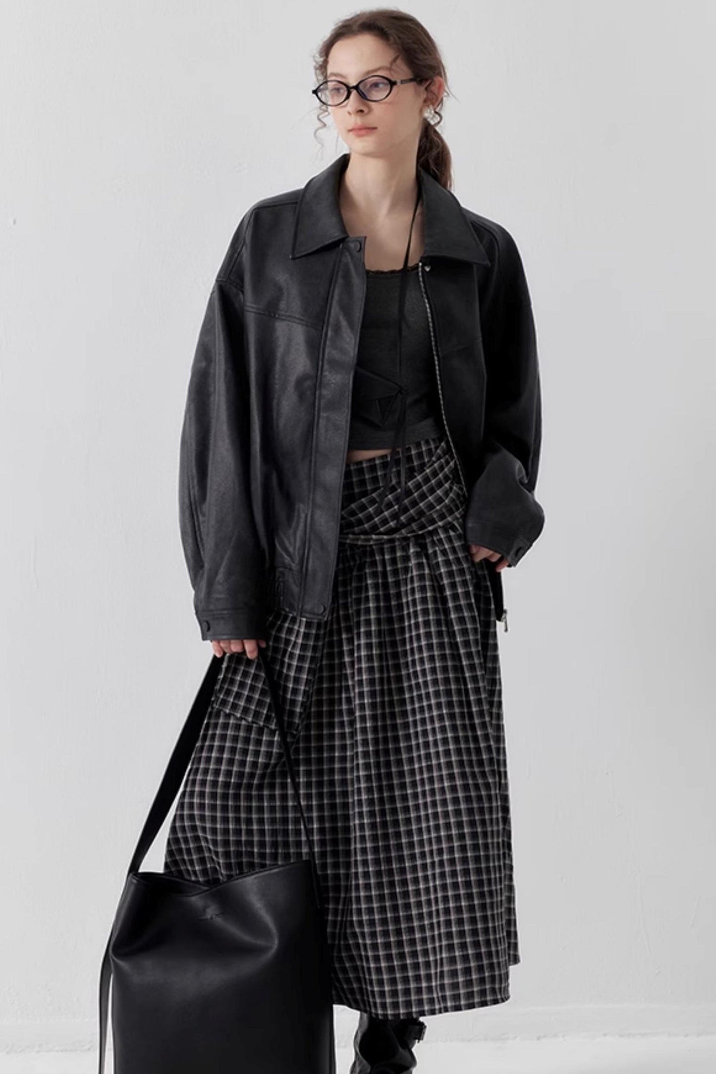 Chic Check A-Line Skirt