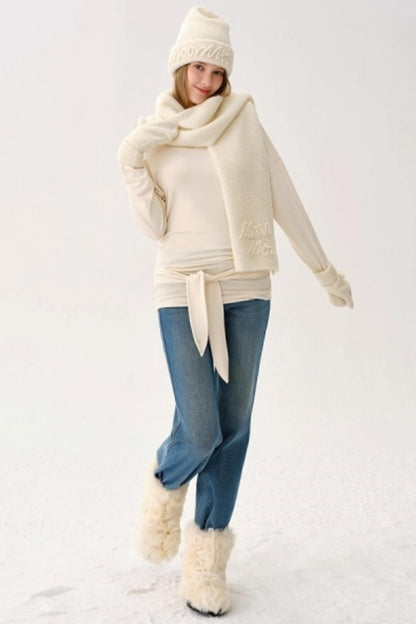 Wool Blend Knitted Set-Up