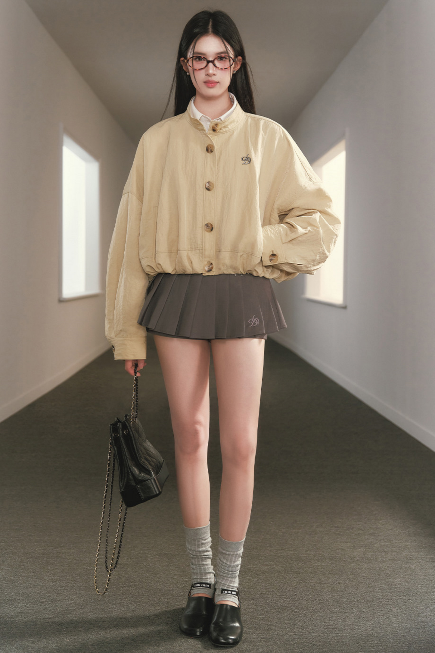 Floral Retro Windbreaker Jacket