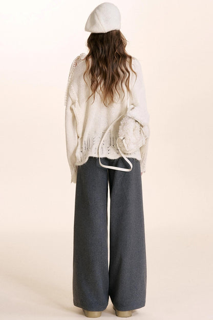 Romantic Lace Off-Shoulder Sweater