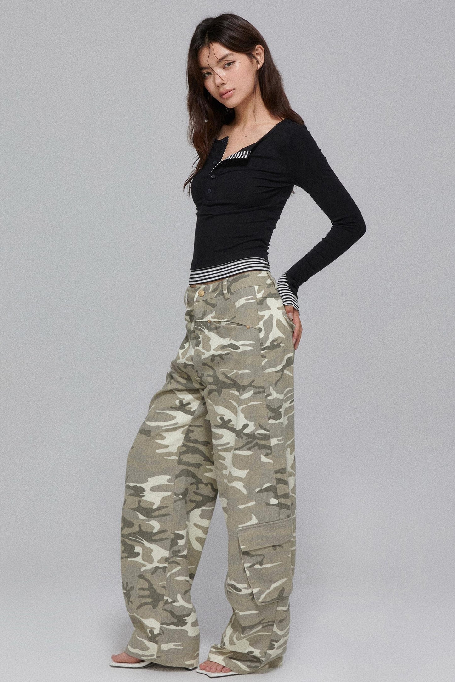 Unique Design Stripe T-Shirt