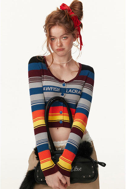 Rainbow Knit Sweater