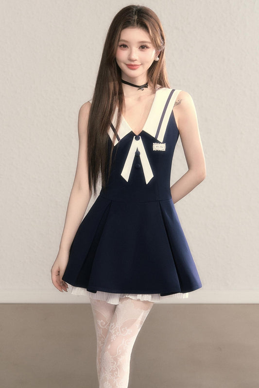 Gray Daughter Navy A-Line Dress