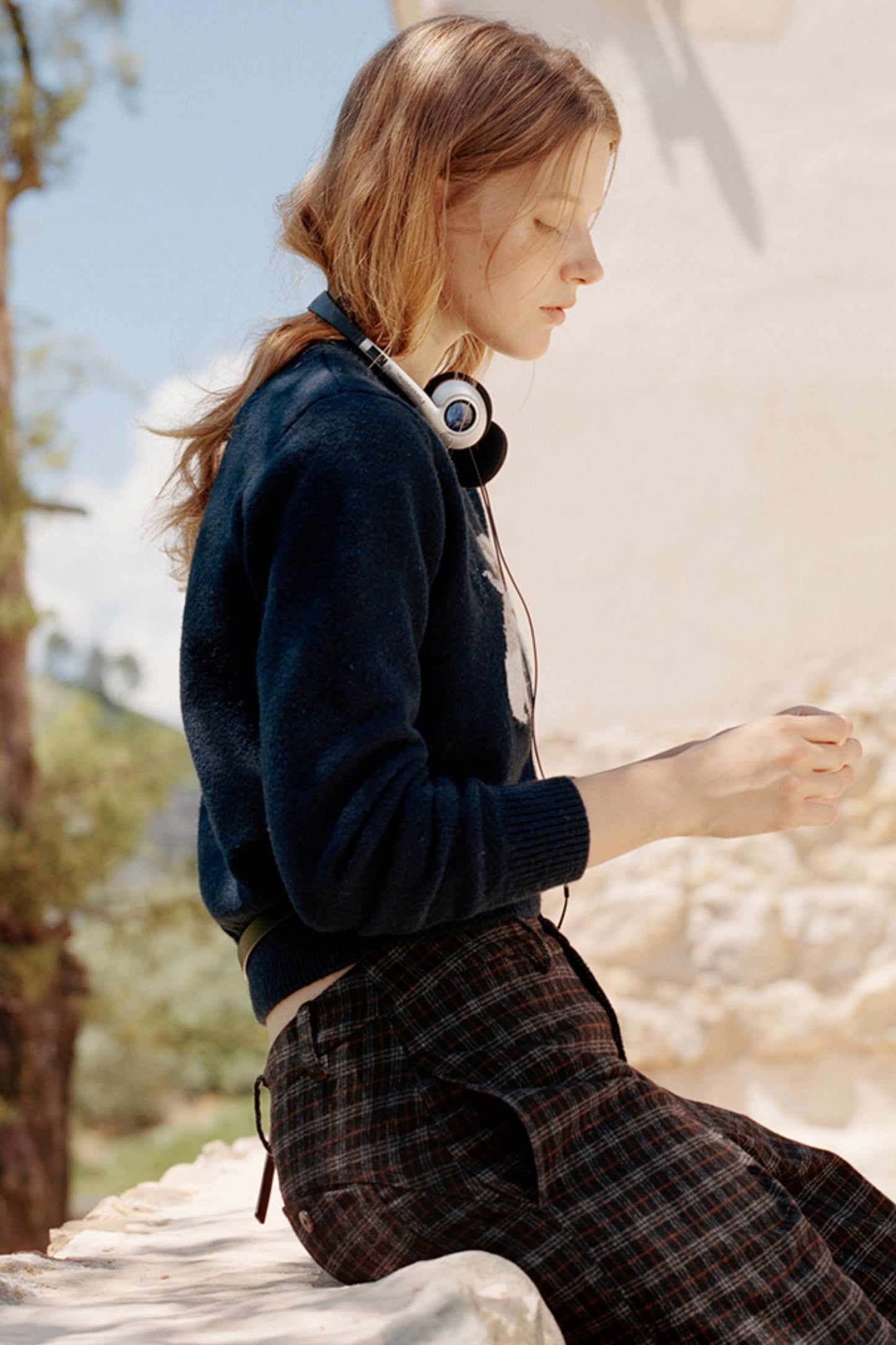 Vintage Jacquard Wool Top