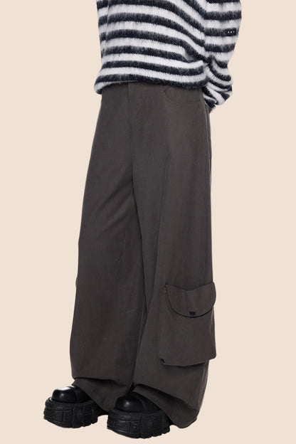 Fall Retro Wide-Leg Pants