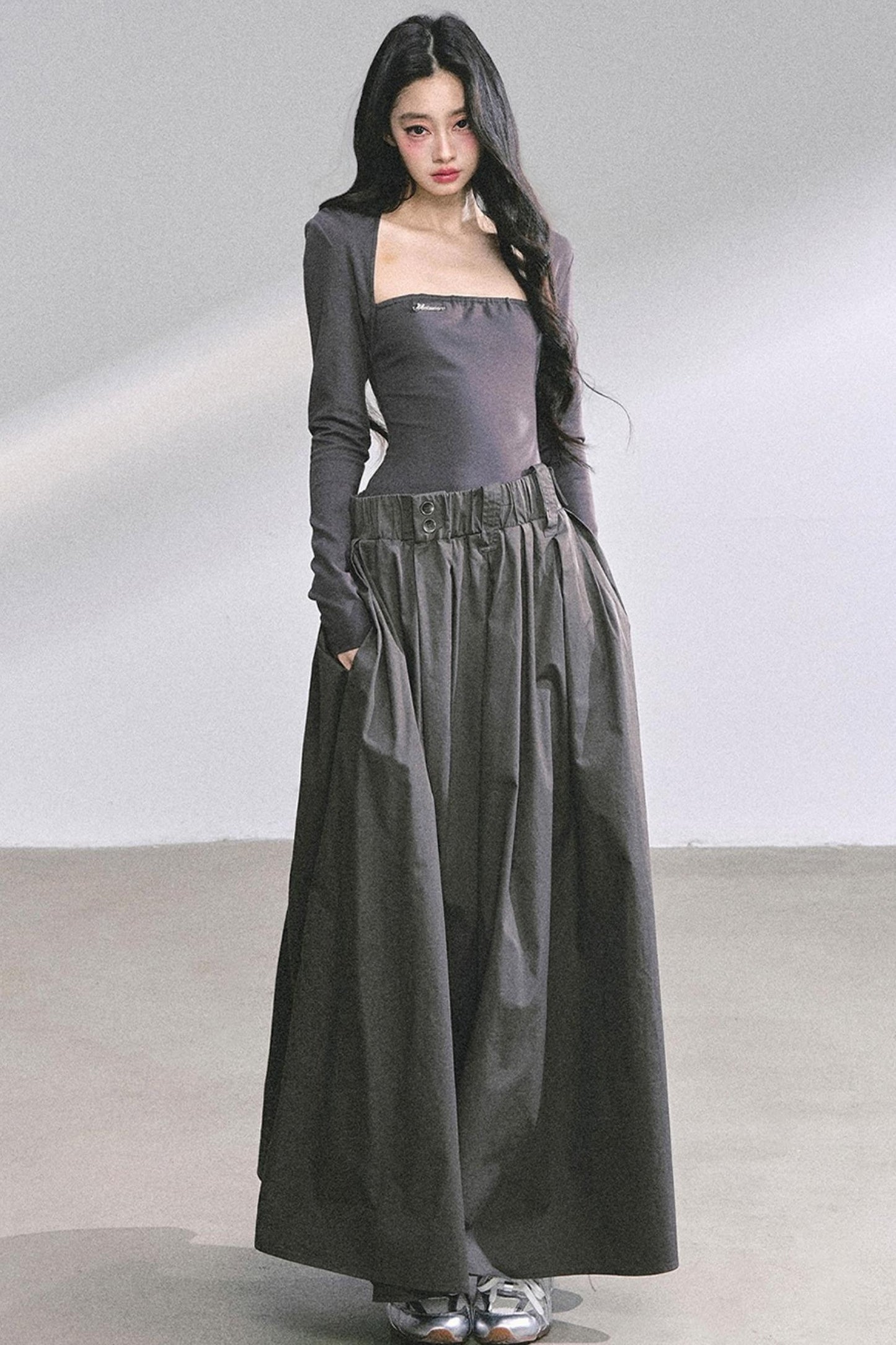 French Slimming Long Dress