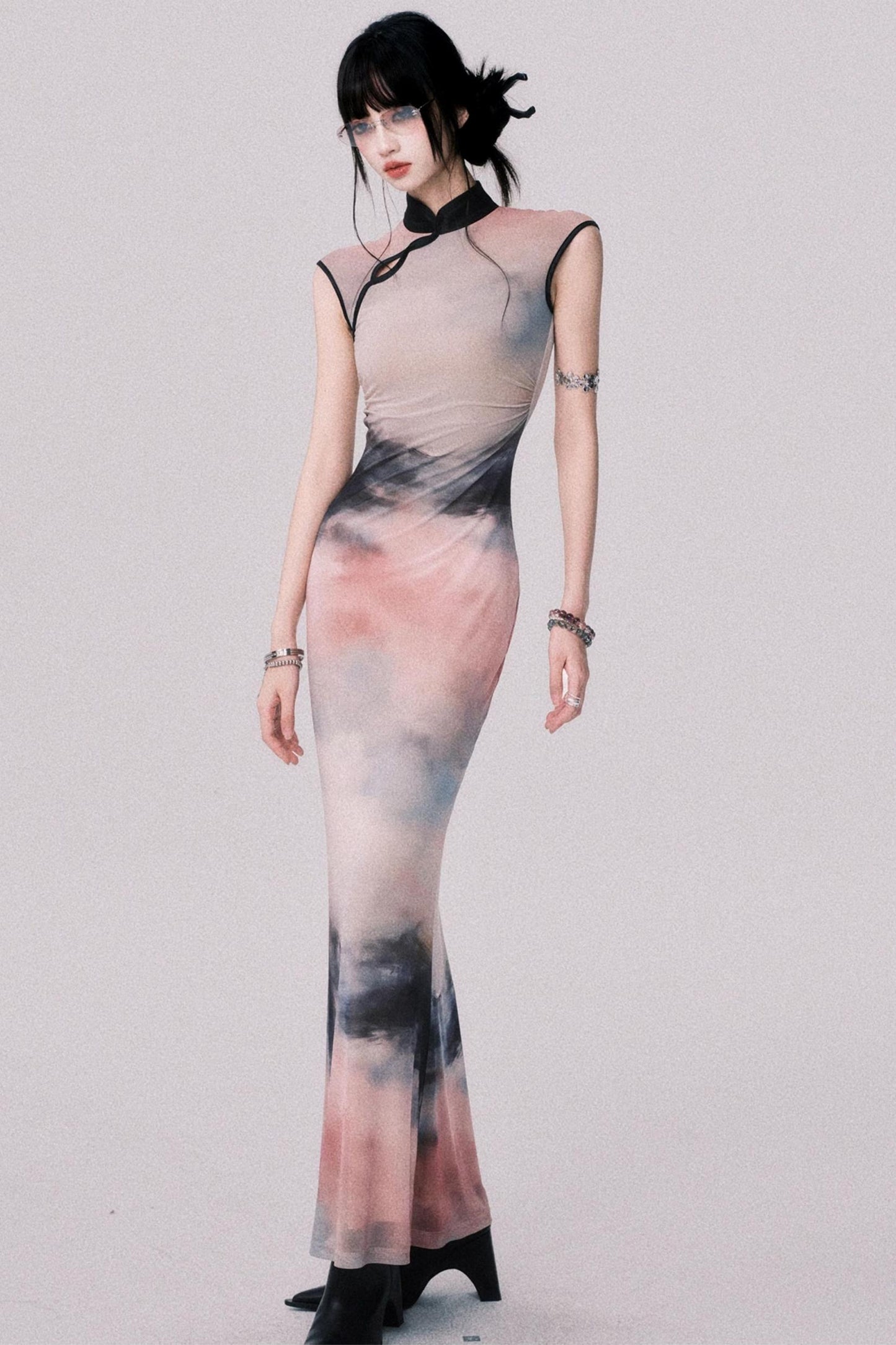 Sunset Cheongsam Dress