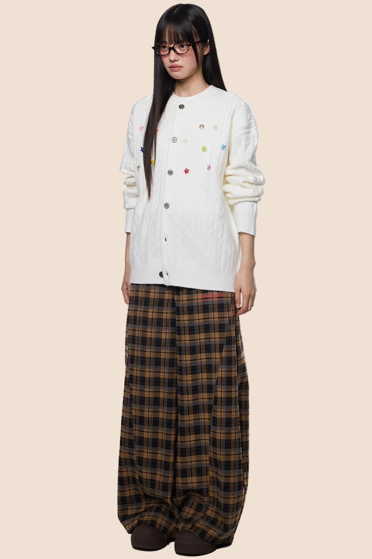 Studded Beaded Knit Cardigan