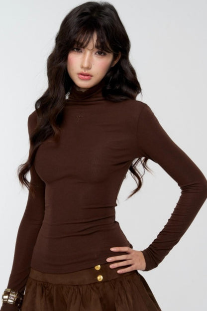 Lyocell Wool Rhinestone Top