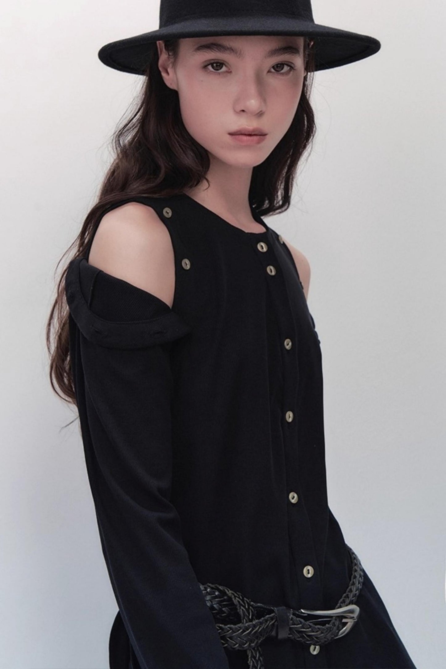 Detachable Round Neck Knitted Cardigan