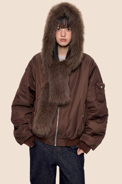 Cargo Cotton Dark Brown Jacket