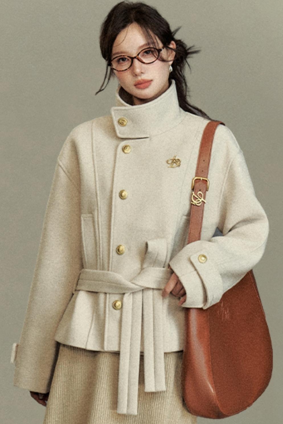 Versatile Woolen Design Coat