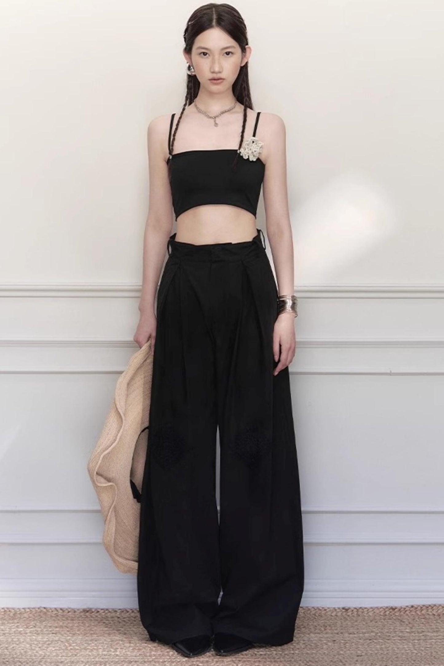 Grandmothers Crochet Wide-Leg Pants