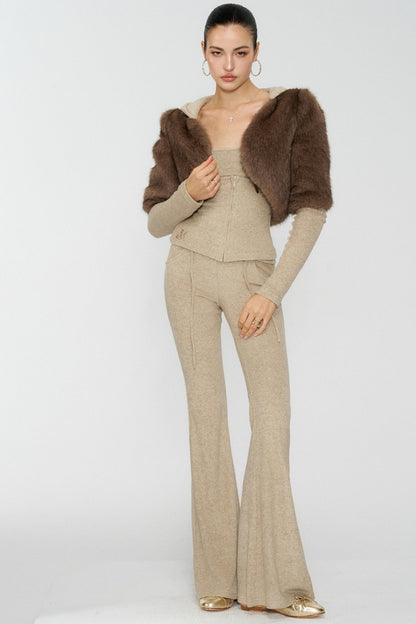 Girl Devil Horn Fleece Set-Up