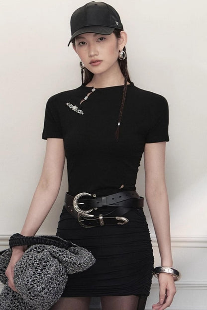 Ancient Rhyme Beads Blouse