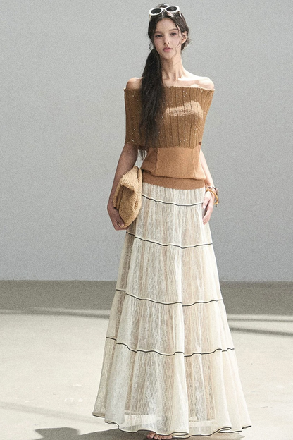 Through the Fog Lace Skirt