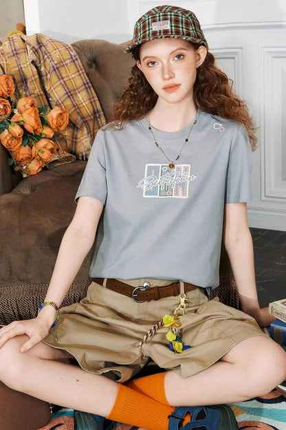 Embroidered Graphic Tee